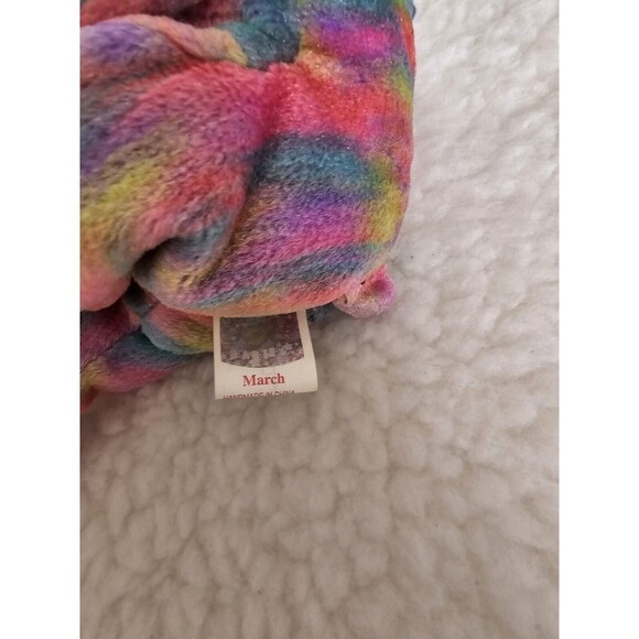 TY Beanie Baby - MARCH the Birthday Bear AQUARIUS Plush Toy - Picture 6 of 12